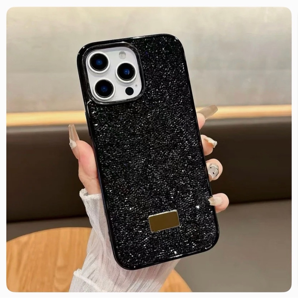Swarovski Black Sparkle Crystal Phone Case